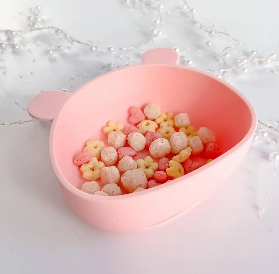 Силиконовая тарелка "Мишка"