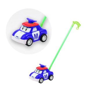 Игрушка каталка Машинка на палке с пищалкой