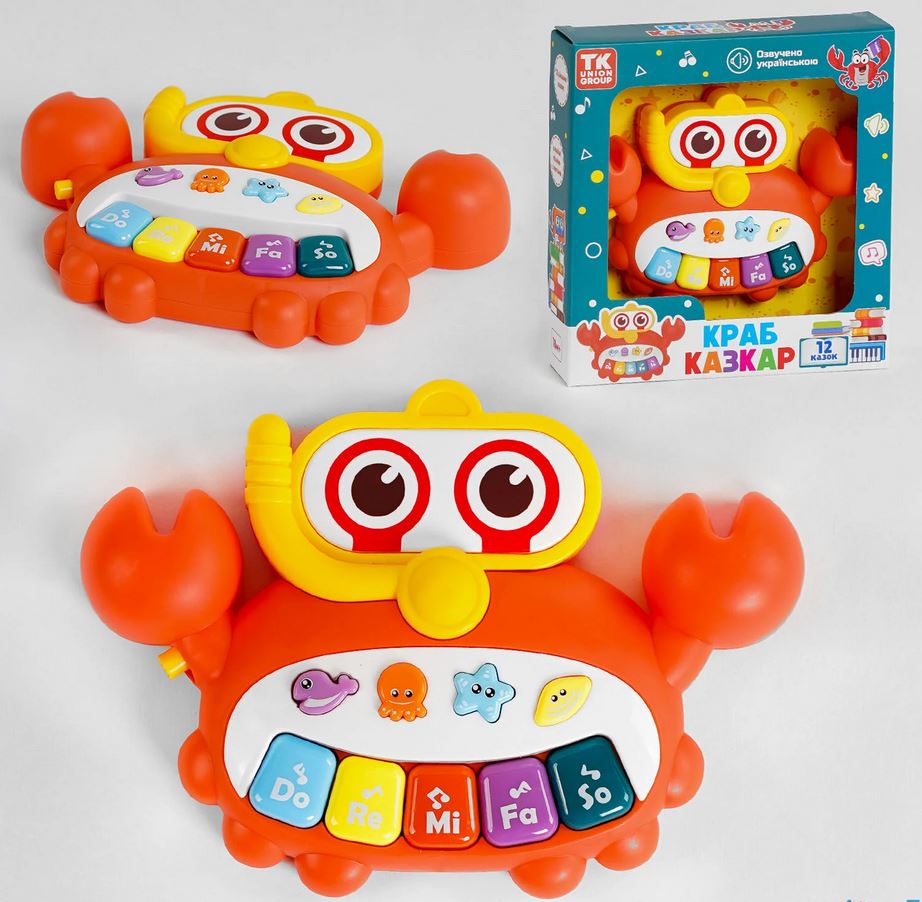 Игрушка Краб- пианино TK Union Group 3374