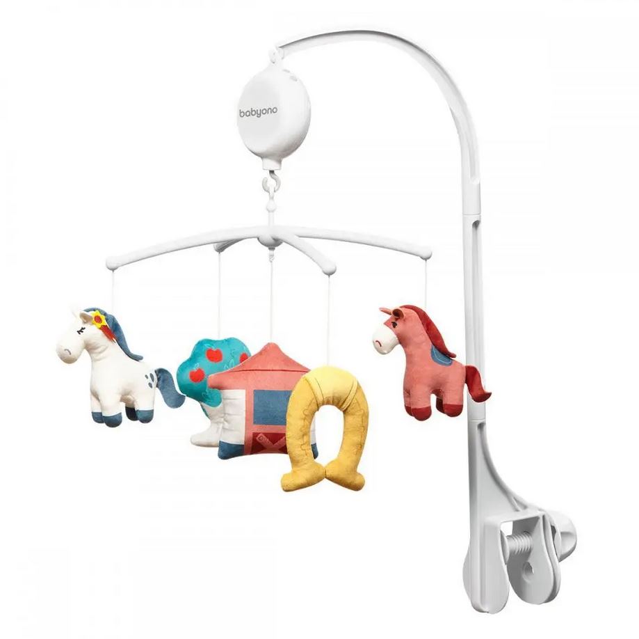 Музыкальный мобиль на кроватку Лошадки BabyOno
