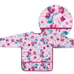 Нагрудник с длинным рукавом "Цветочки" (85 см x 42 см) "BabyOno"