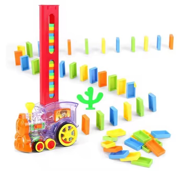 Игрушка музыкальная Поезд-домино