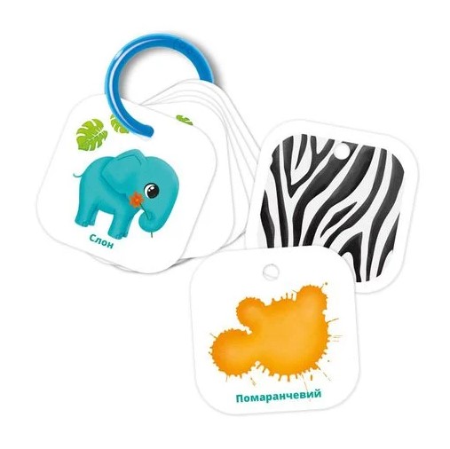 Развивающие карточки на кольце "Цвета. Животные." "Vladi Toys"